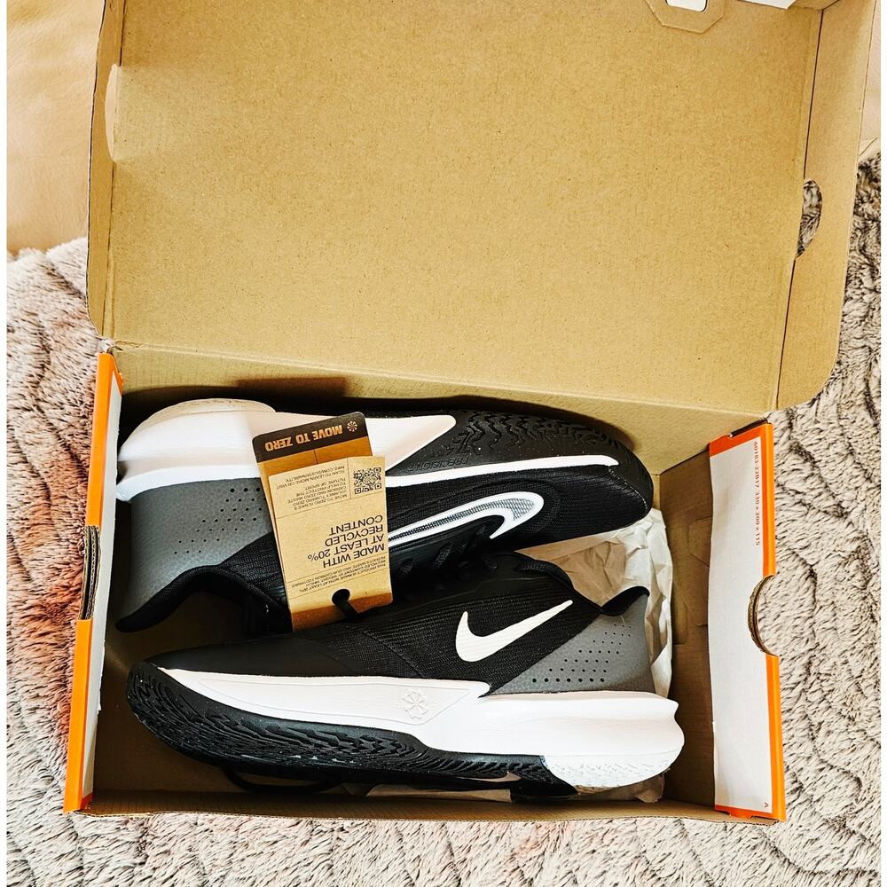NIB - Nike Precision 7 Basketball Shoes - Black/White/Iron Grey – Men’s 8.5 - Picture 8 of 10